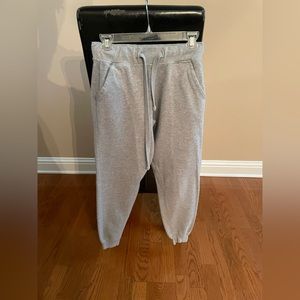 S gray sweatpants.